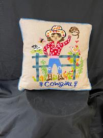 Cowgirl Pillow 202//269