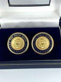 White House Seal Gold Cufflinks 202//269