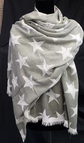  Silver Sparkle Star Shawl Wrap 165//280