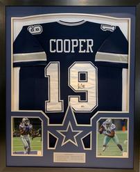 Amari Cooper Dallas Cowboys Framed Signed Dallas Cowboy  Jersey 202//247