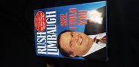 Rush Limbaugh "See, I Told You So"  Book - Autosigned 202//98
