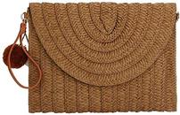 Natural Straw Envelope Crossbody Purse 202//130