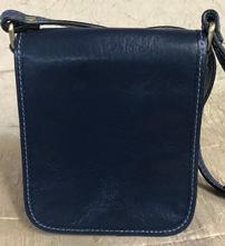 Italian Navy Leather Crossbody Purse 202//221