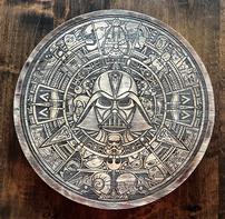 Wooden Star Wars Mayan Calendar 202//197