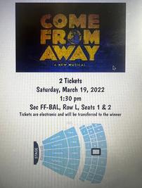 Come From Away Musical Tickets 202//267