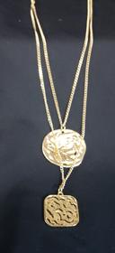 Gold Grecian Coin Necklace 128//280