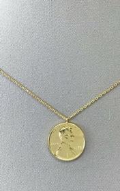 Gold Dipped Penny Necklace 176//280