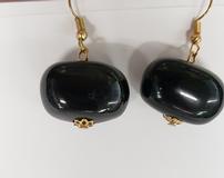 Black Stone Earrings 202//160