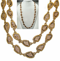 Bronze and Multi Topaz Necklace 202//203