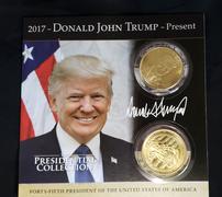 Gold Donald Trump Coins Set of Two 202//180