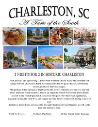 "A Taste of the South" Charleston, SC for 2 People, 3 Nights 202//261