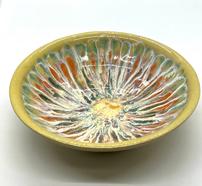 Yellow Peacock Bowl 202//186