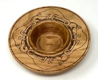 Wooden Lizard Bowl 202//164