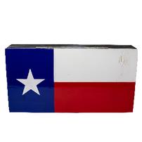 Lock box with electronic locking system and wooden rustic Texas flag lid 202//202
