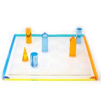Lucite Chess Set and Lafco Candle 202//202