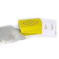 Lee gold drop earrings, ivory gold Mother of Pearl 202//202