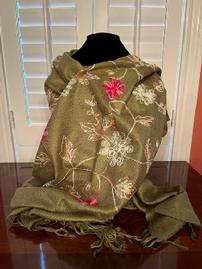 Embroidered Guatemalan Shawl 202//269