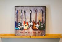 Follow Your Dreams Guitar Canvas 202//137