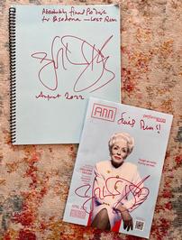 Signed final run script and playbill from Holland Taylor 202//266