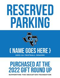 RESERVED PARKING - Varsity Football Home Games 202//262