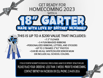Homecoming Garter - Donated by Britney McKinney 202//152