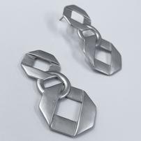 Silver Triple Loop Linked Earrings 202//202