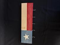 Wooden Texas Flag Key Holder 202//152