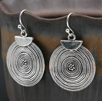 Tibetan Spiral Earrings 202//200