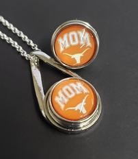 Sterling Silver  Texas Mom Necklace and Pin 202//232