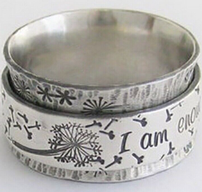 Sterling Silver "I am Enough" Ring 202//192