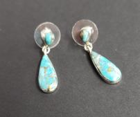 Handmade Sterling Silver Turquoise Earrings 202//169