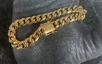 14 K Gold Layered Chain Bracelet  202//127