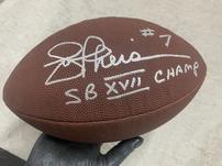 Joe Theismann Signed Football in Display Case 202//151