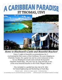 St Thomas, USVI "A Caribbean Paradise" for 2 People for Nights 202//261