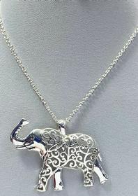 Silver Elephant Necklace 198//280