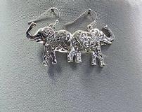 Silver Elephant Earrings 202//160