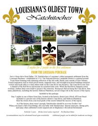 "Louisiana's Oldest Town" Natchitoches, LA for 2 People for 3 Nights 202//261