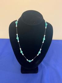 Turquoise Beaded Necklace 202//269