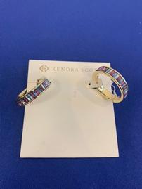Kendra Scott Colored Stone Hoop Earrings 202//269