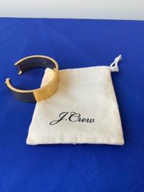 J Crew Gold Women's Wide Hinge Bracelet 202//269