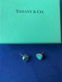 Tiffany & Co. Love Tiffany Blue Heart Earrings 202//269