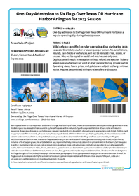 Six Flags for 2 198//280