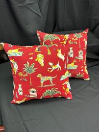 2 Outdoor Dog-Themed Pillows 202//269