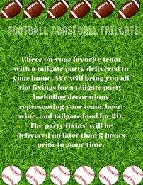 Football/Baseball Tailgate for 20 202//261