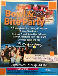 Shenaniganz Bowl and Bite Party for 10 202//262