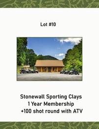 Stonewall Sporting Clays Membership 202//262