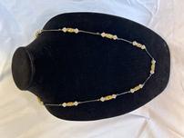 34" Black Necklace with Beads & Silver 202//152