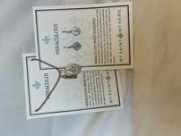 2 Piece Set: Miraculous Mary Earrings + Necklace 202//152