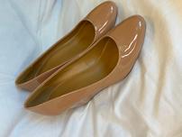 J Crew Wedge Patent Leather Pumps - Nude (Size 7.5) 202//152