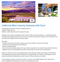 Trip Napa Ca 202//209
